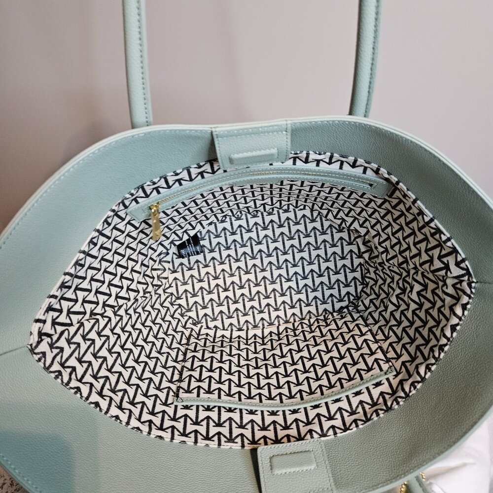Aimee Kestenberg Mint Leather Tote Bag - Picture 6 of 10
